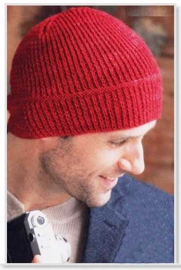 Twisted rib knit hat pattern