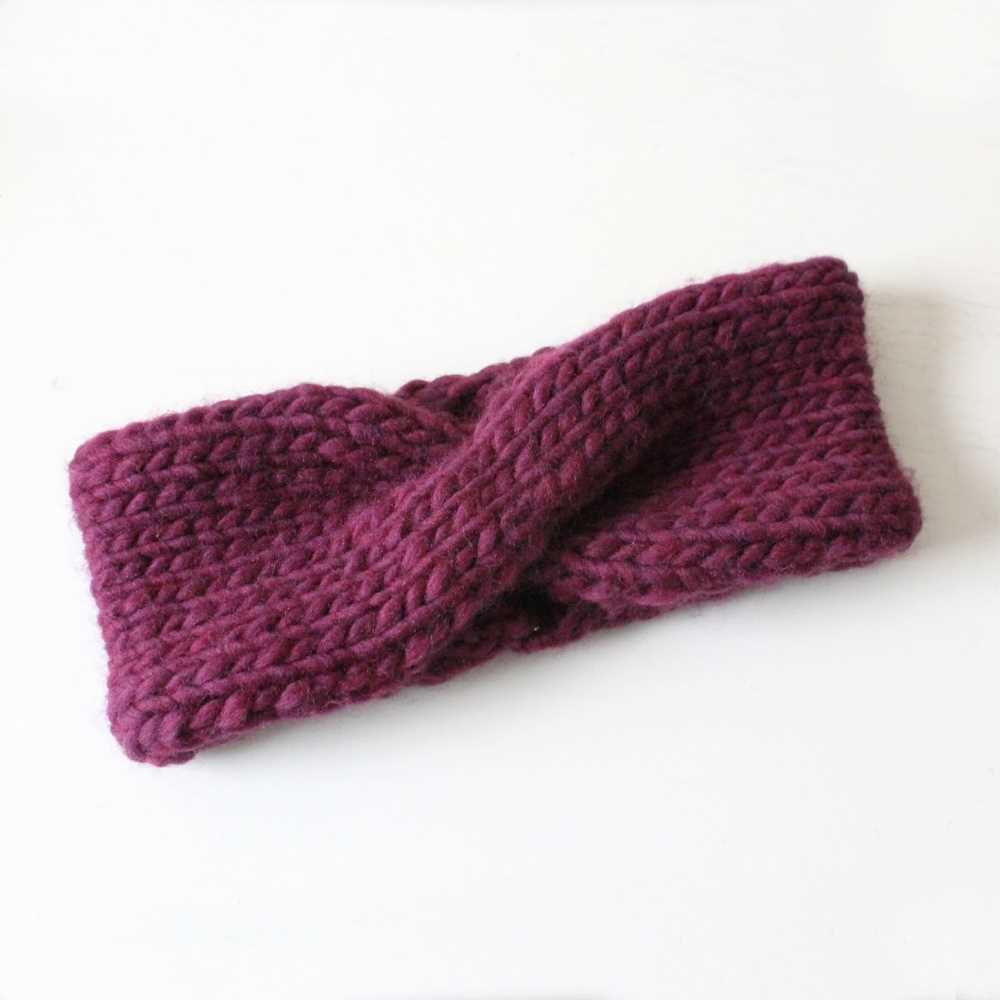 A Playful Twist - Knitting a Unique Headband Pattern Twisted headband pattern knit
