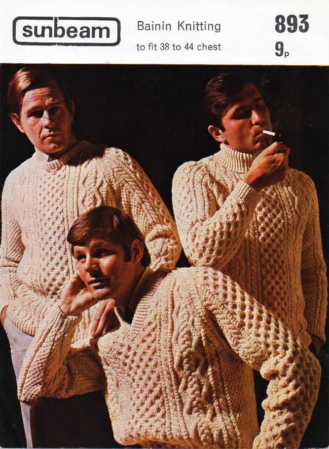Mens aran sweater knitting patterns free