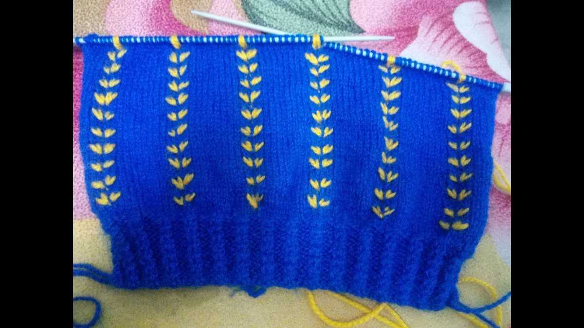 Two color honeycomb knitting pattern