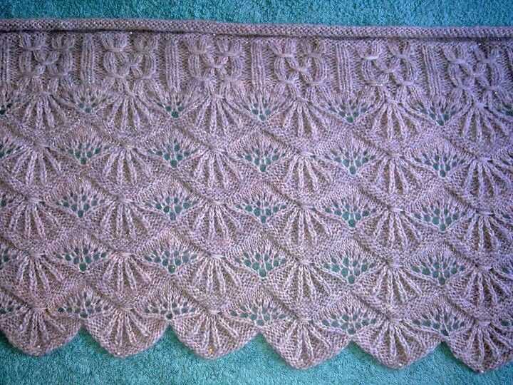 Alsatian scallop knitting pattern
