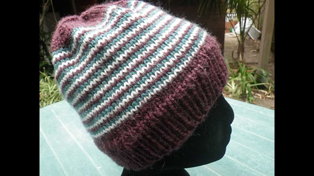 Helix knit hat pattern