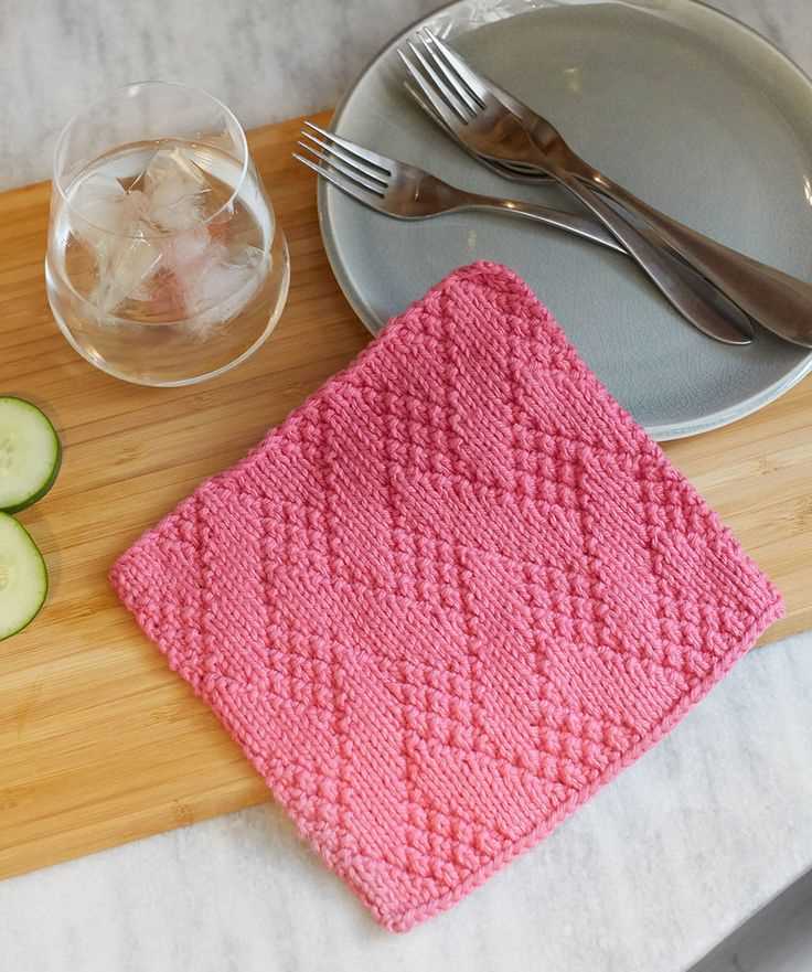 Reversible dishcloth knitting pattern