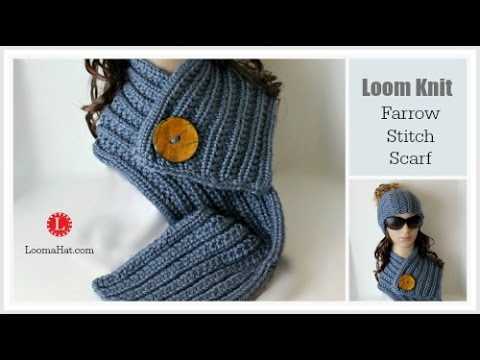 Loom knitting scarf patterns youtube
