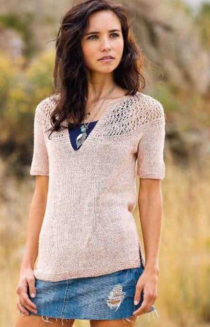 Knitting patterns for womens tops