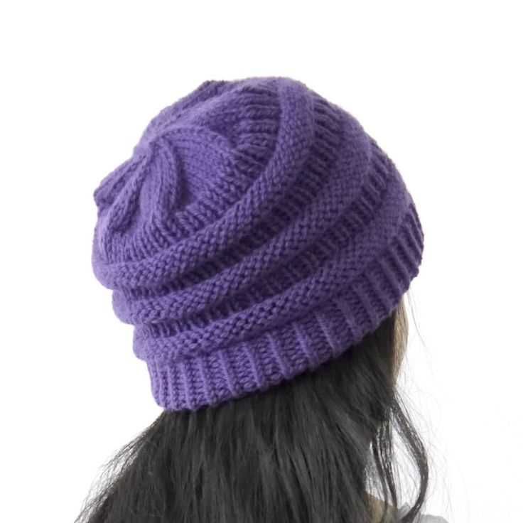 Free knitting pattern slouchy hat