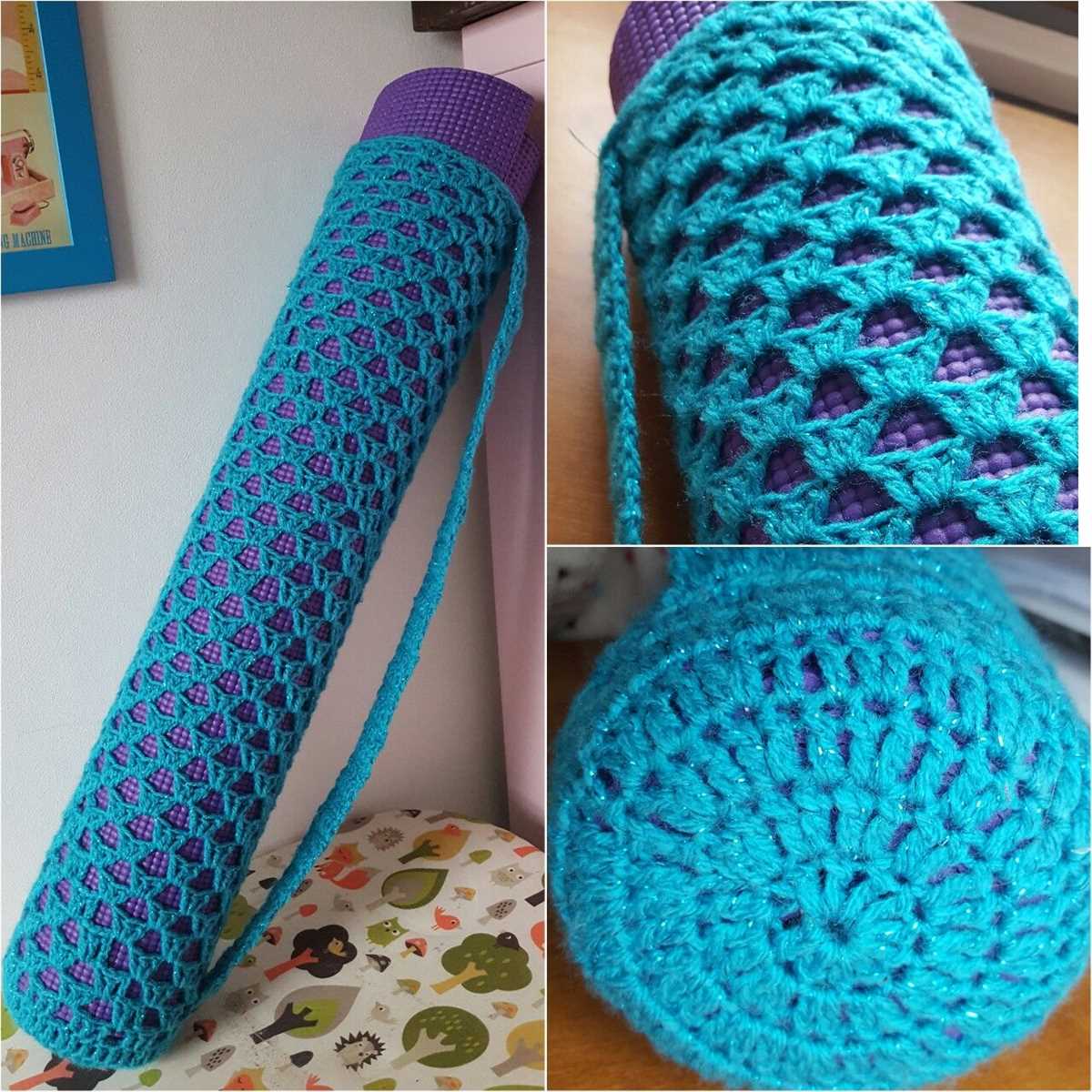 Knitting pattern for yoga mat bag