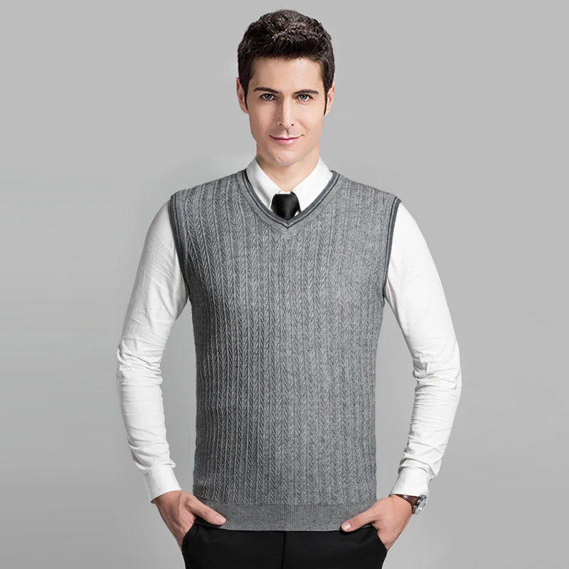 Men's v neck vest knitting pattern