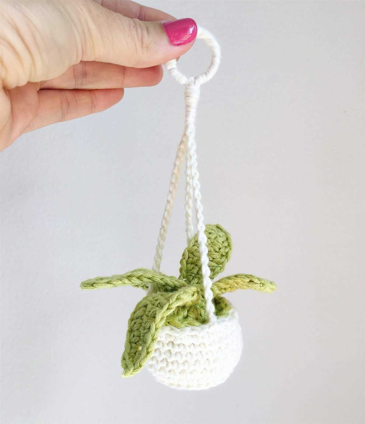 Free knit plant hanger pattern