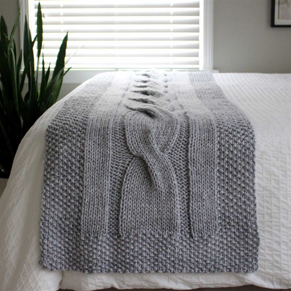 Bed runner knitting pattern