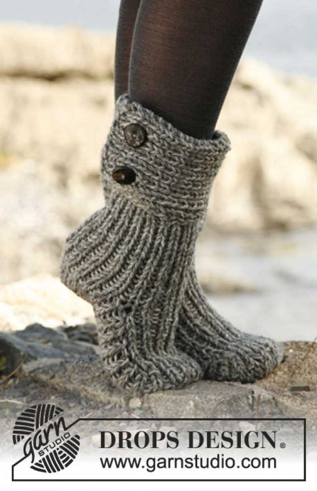 Chunky boot socks knitting pattern