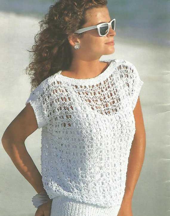 Ladies summer top knitting pattern free