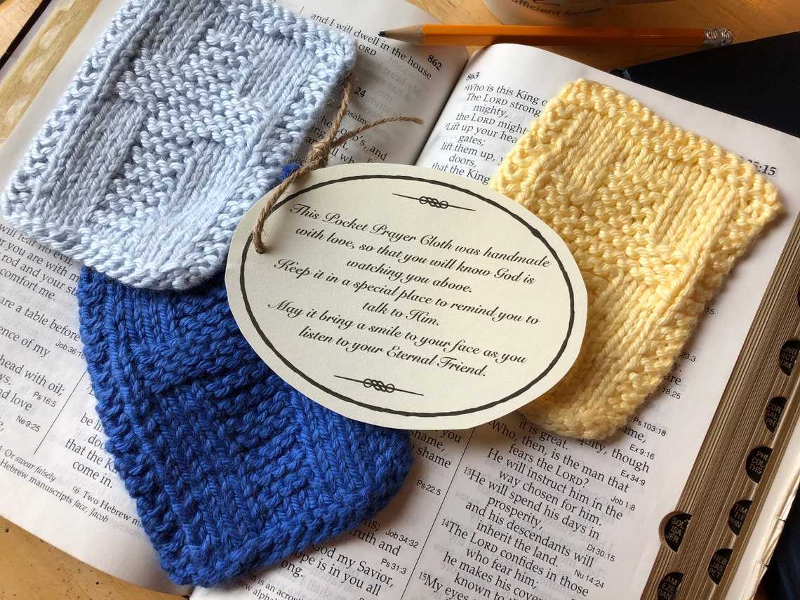 Free knitting pattern for prayer cloth