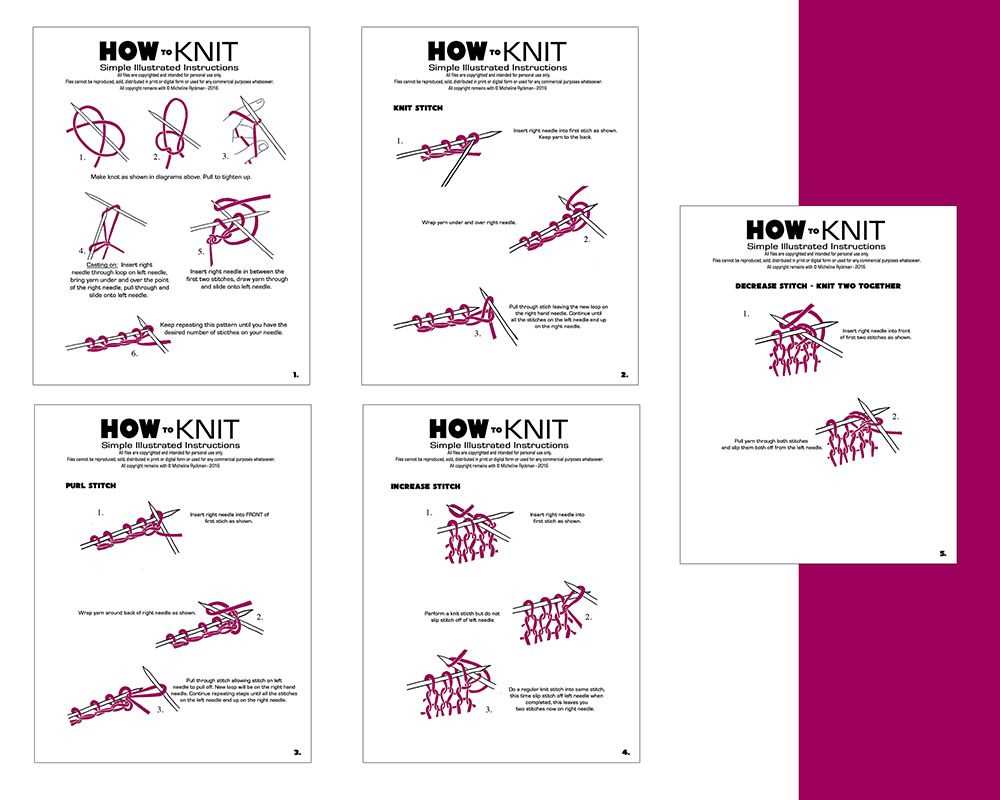 Free knit patterns for beginners
