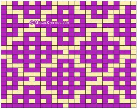 How to design mosaic knitting patterns