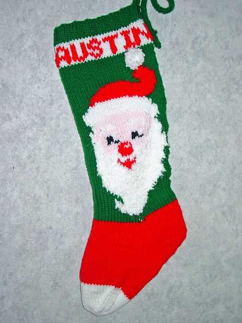 Personalized Knitted Christmas Stocking Pattern