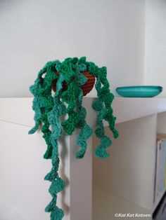 Free knit plant hanger pattern