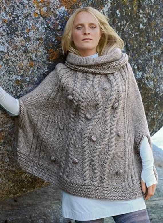 Knitting patterns capes ponchos
