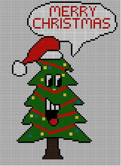 Christmas tree jumper knitting pattern