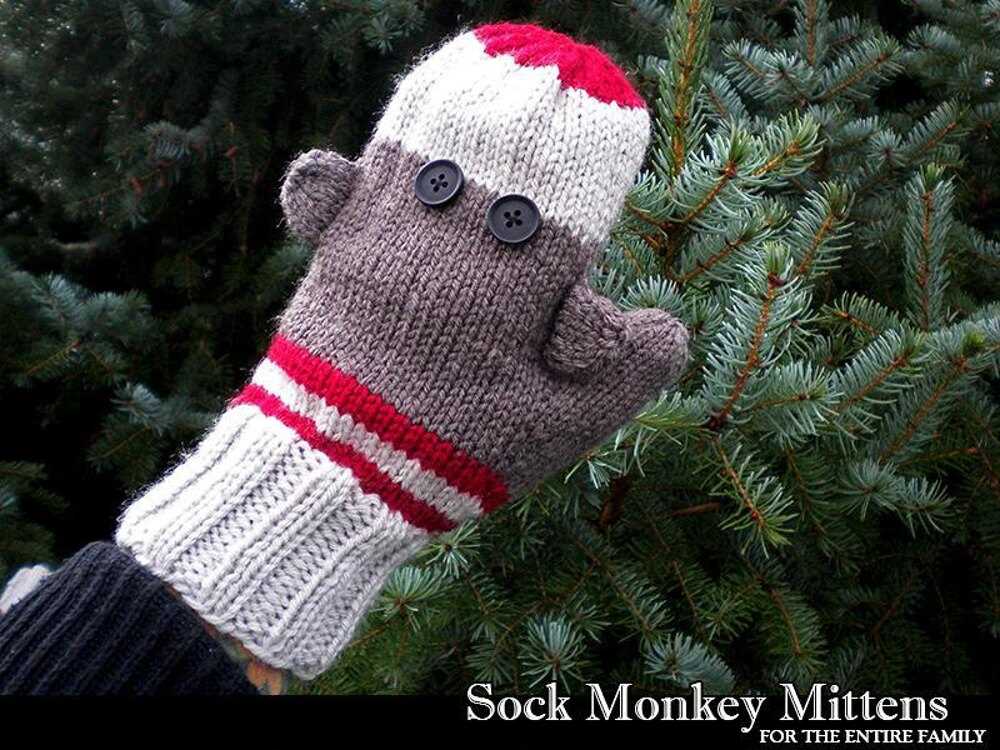 Knit sock monkey pattern