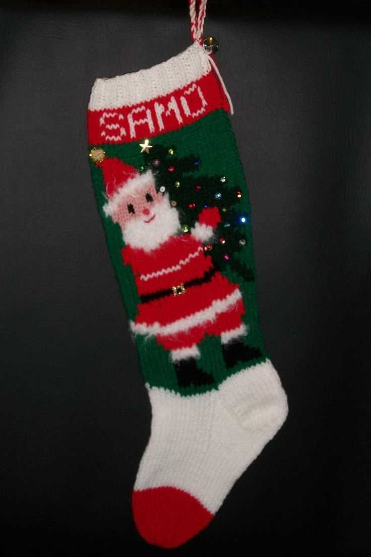 Hand knit christmas stocking patterns
