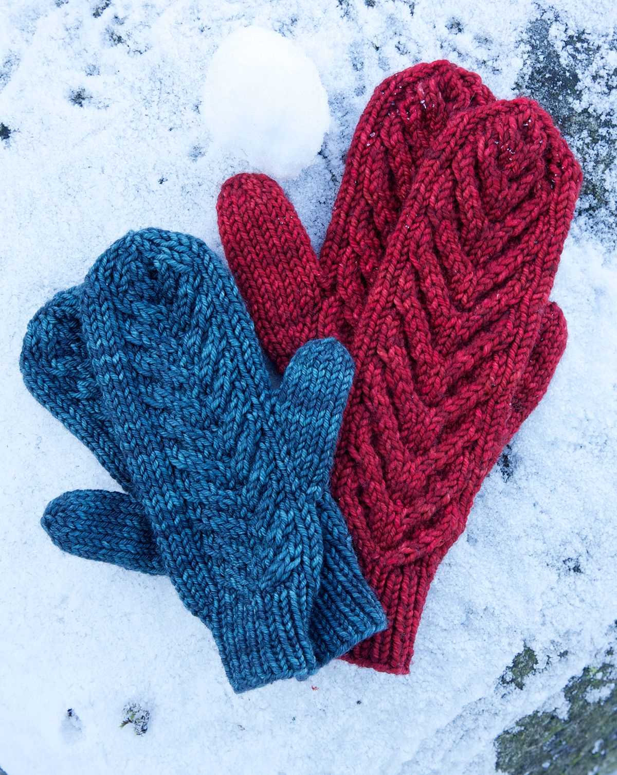 Mens mittens knitting pattern