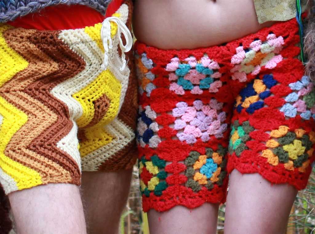 Knitted mens shorts pattern