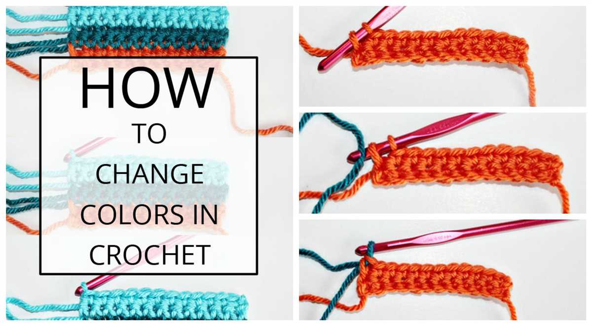 Changing colors in knitting patterns