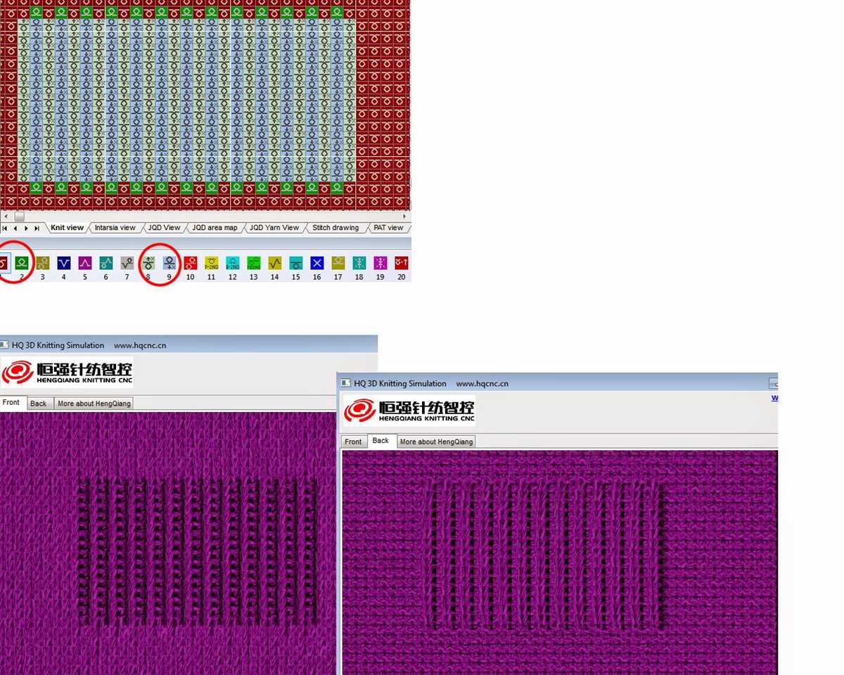 Knitting pattern abbreviations kfb