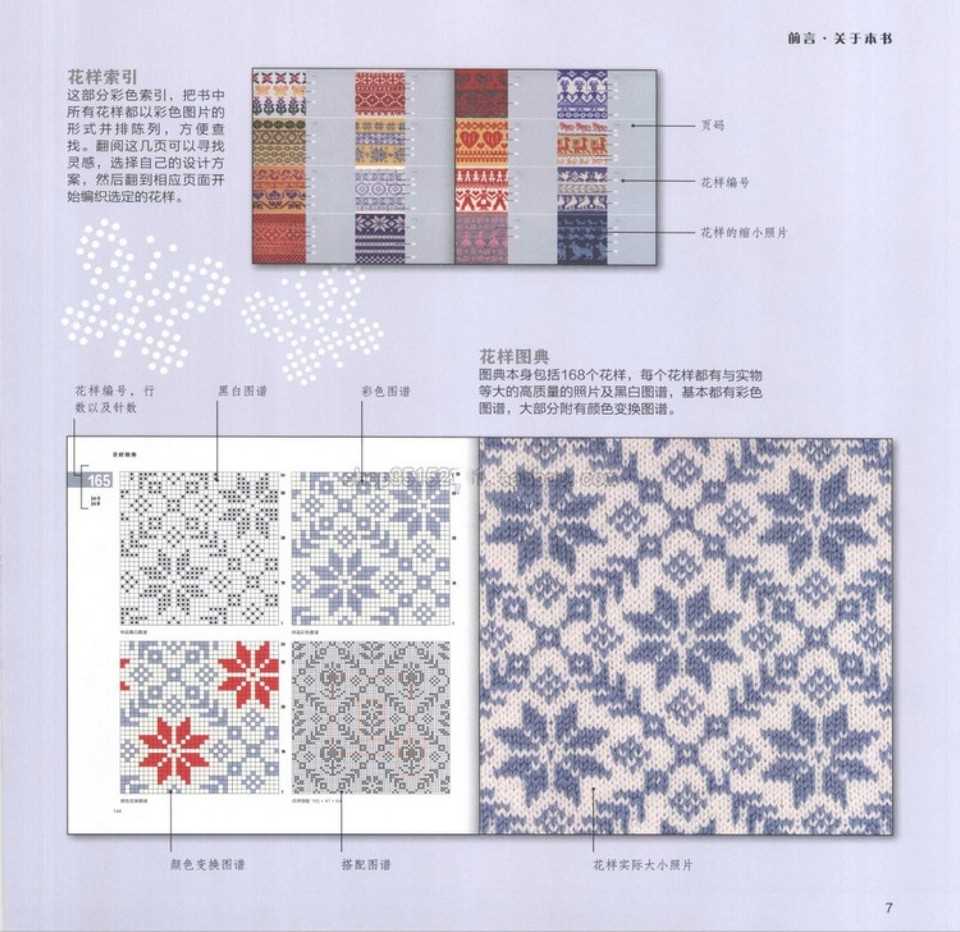 Nordic star knitting pattern