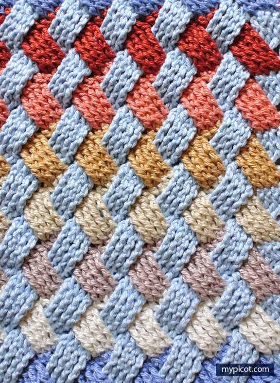 Basket weave shawl knitting pattern