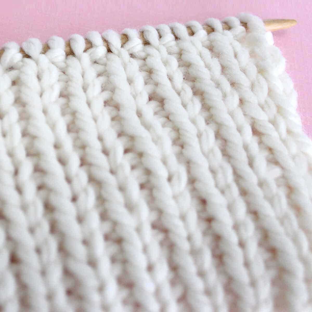 1x1 rib knit pattern