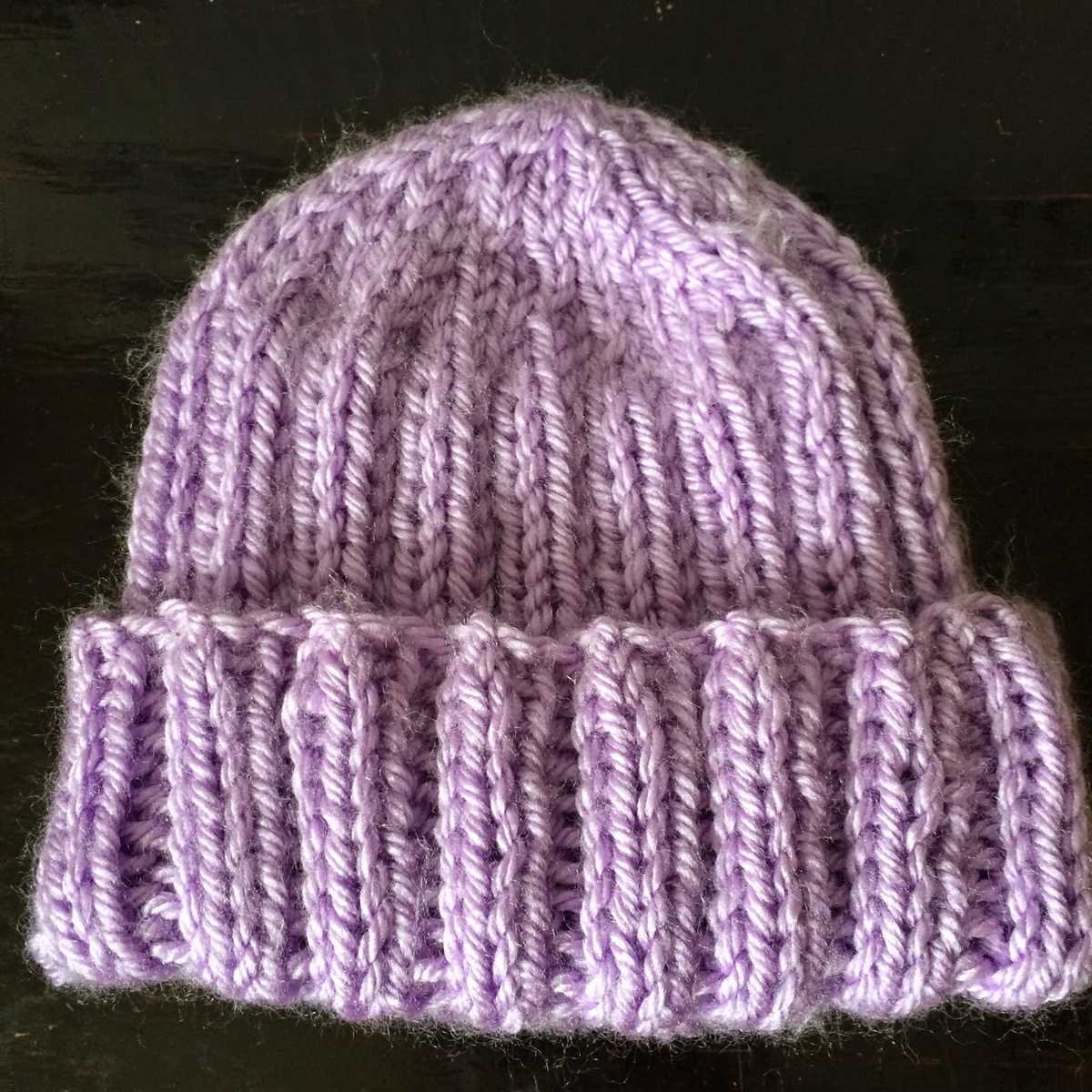 Beanie knitting pattern straight needles
