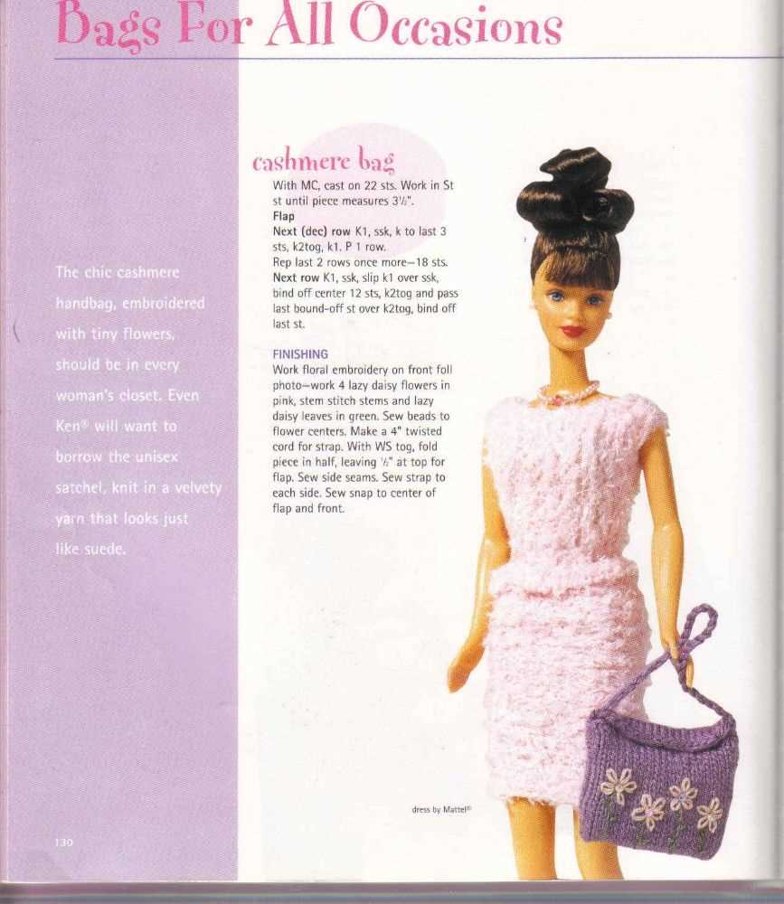 Free barbie knitting patterns pinterest
