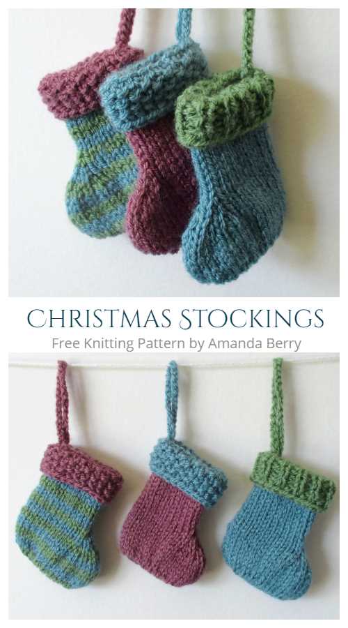 Handmade Christmas Cheer - Unleash Your Creativity with These Adorable Mini Knitted Stocking Patterns Free mini knitted christmas stocking patterns