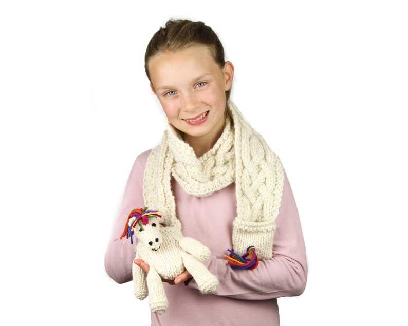Caterpillar scarf knitting pattern