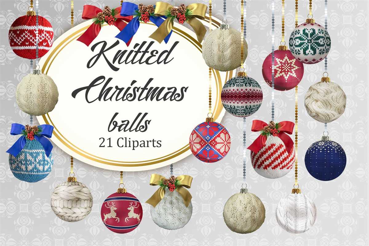 Knit christmas ball ornament pattern