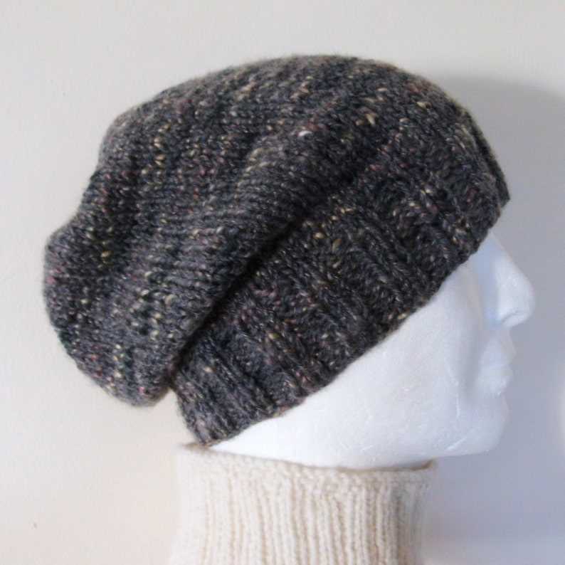 Mens ribbed knit hat pattern straight needles