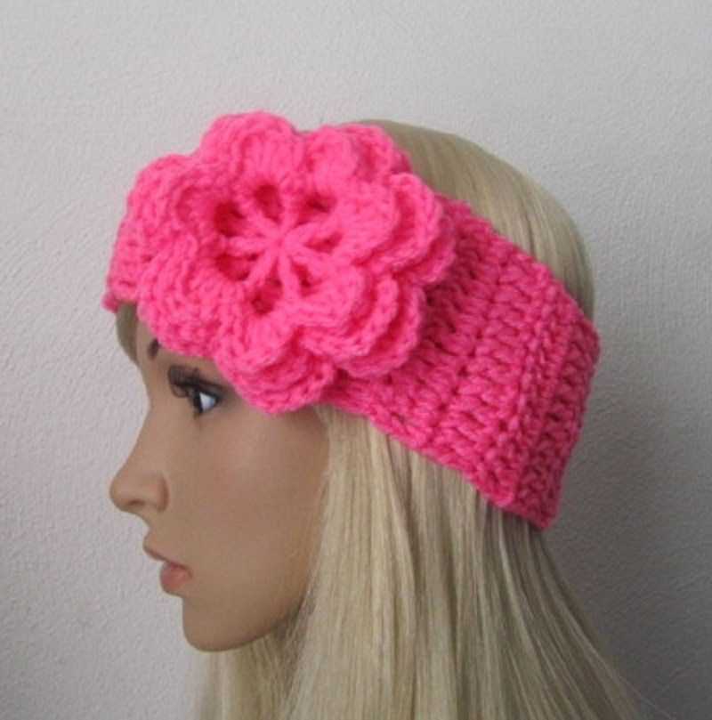 Flower knit headband pattern