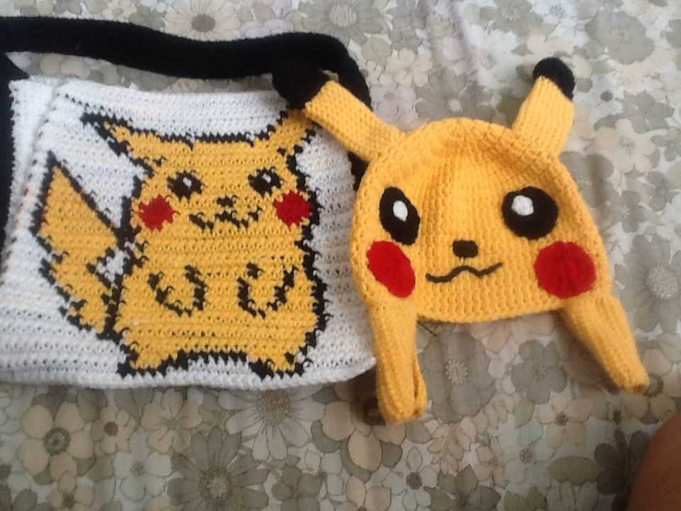 Pikachu knit hat pattern