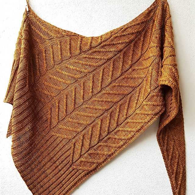 Basket weave shawl knitting pattern