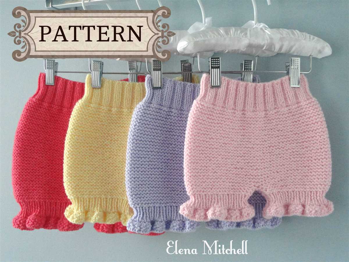 Knitted bloomers pattern