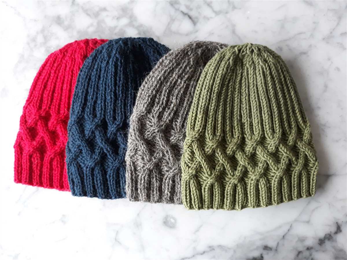 Easy to Follow Beanie Knitting Pattern for Straight Needles Beanie knit pattern straight needles