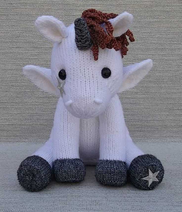 Knit your own magical unicorn toy with this free pattern Free unicorn toy knitting pattern