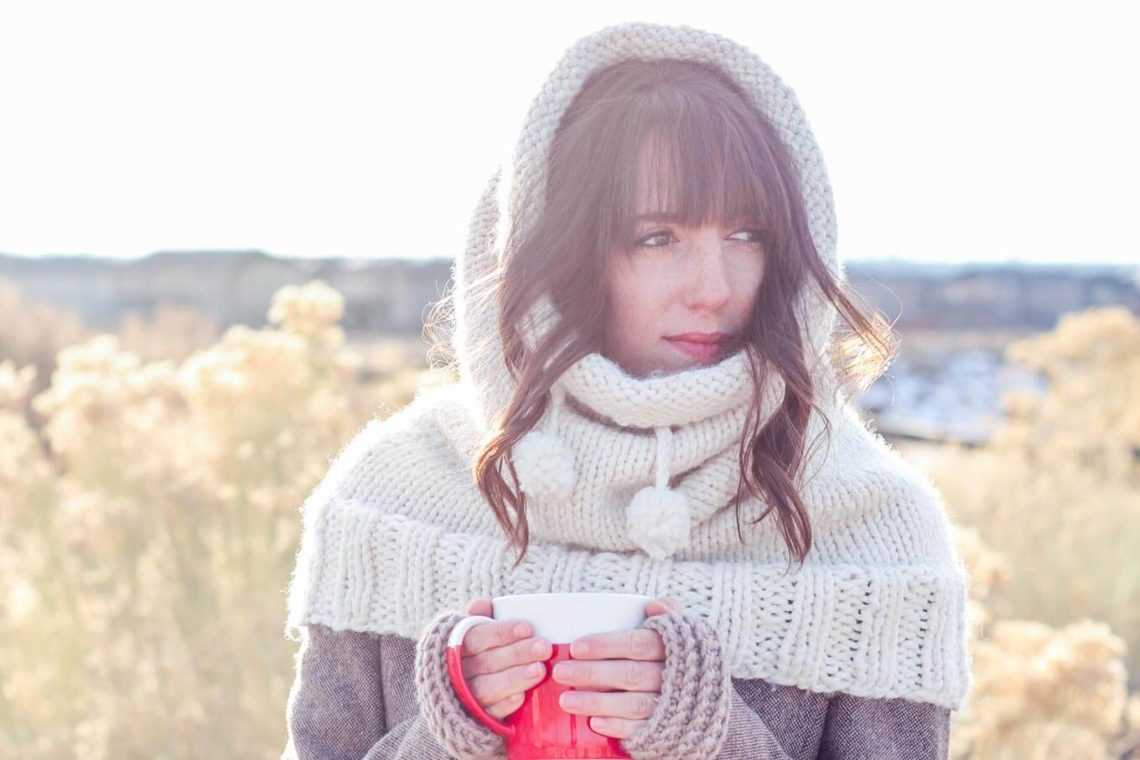 Hooded scarf knitting pattern easy