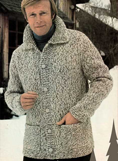 Mens chunky cardigan knitting pattern