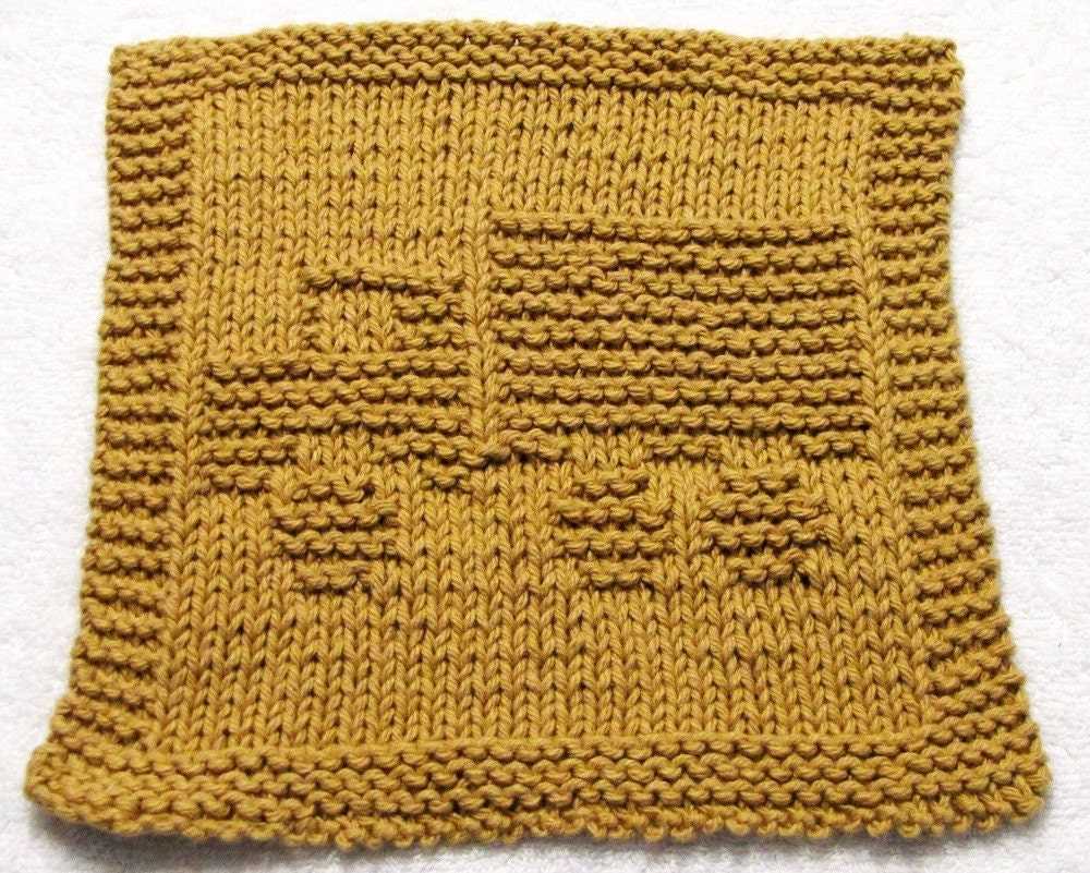 Ball band dishcloth knitting pattern