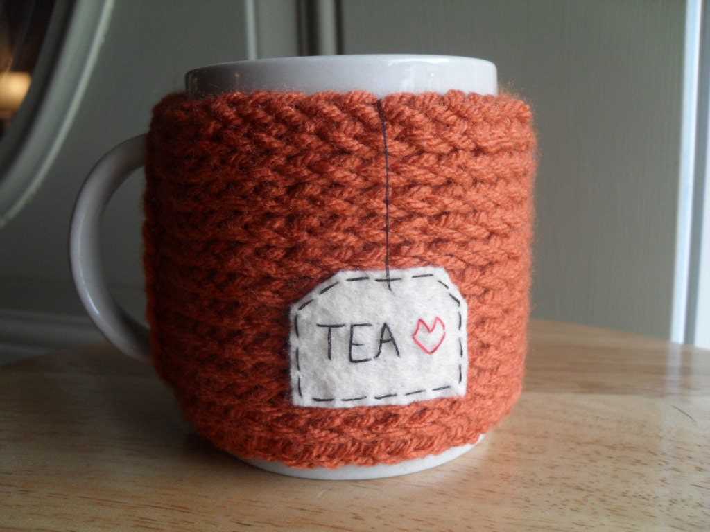 Knitted mug cozy pattern