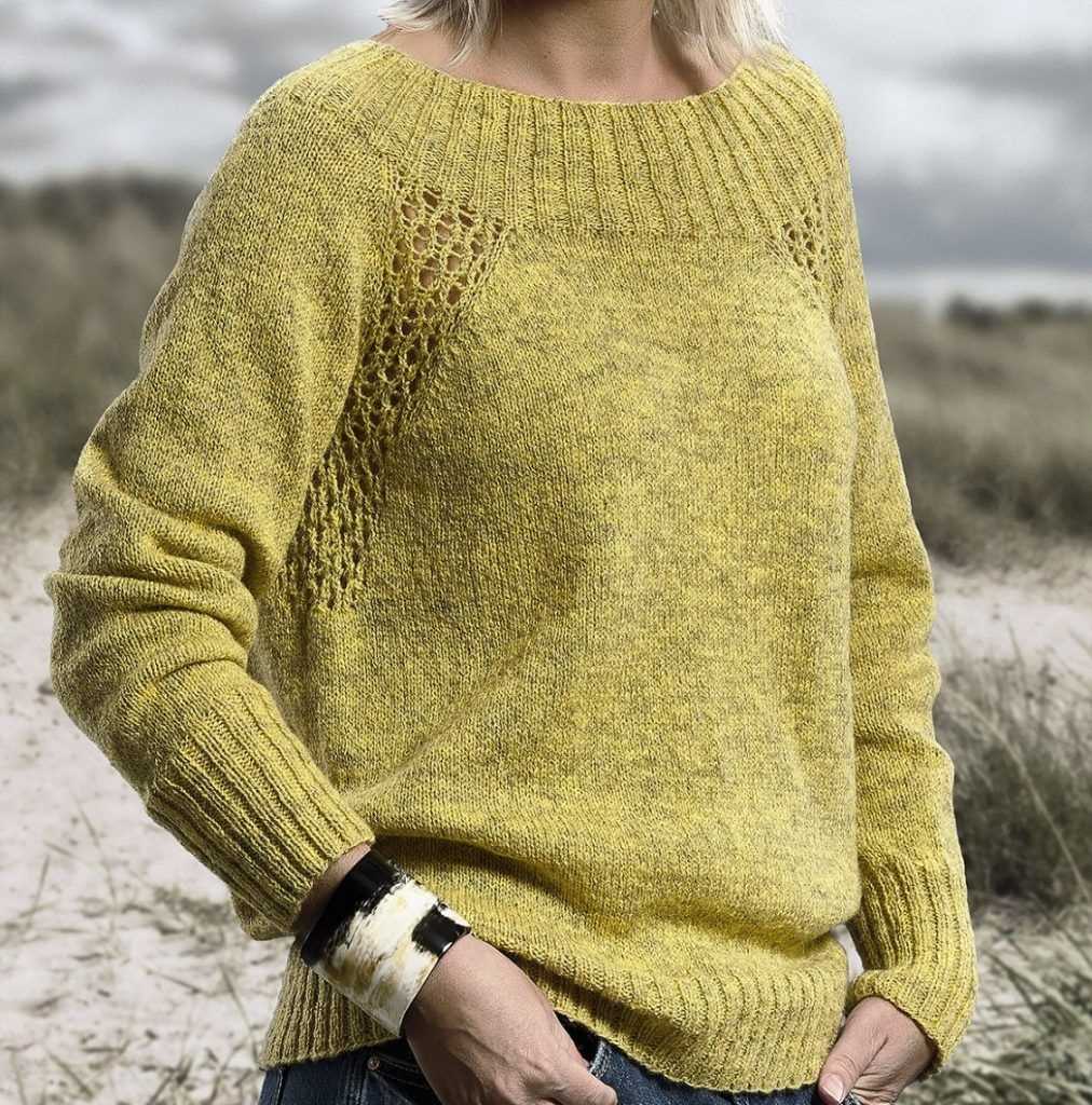 Eyelet cardigan knitting pattern