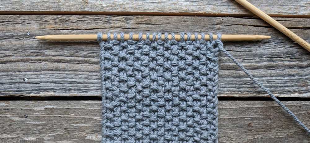 Moss stitch knit hat pattern